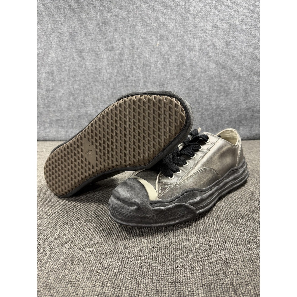 Maison Mihara Yasuhiro Shoes Mens 11 Gray Canvas Low Top Casual Sneakers Lace Up - Picture 9 of 15